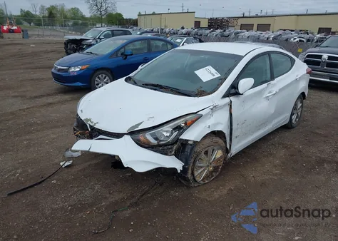 2016 Hyundai Elantra Se z USA, uszkodzony, nr VIN 5NPDH4AE6GH660178